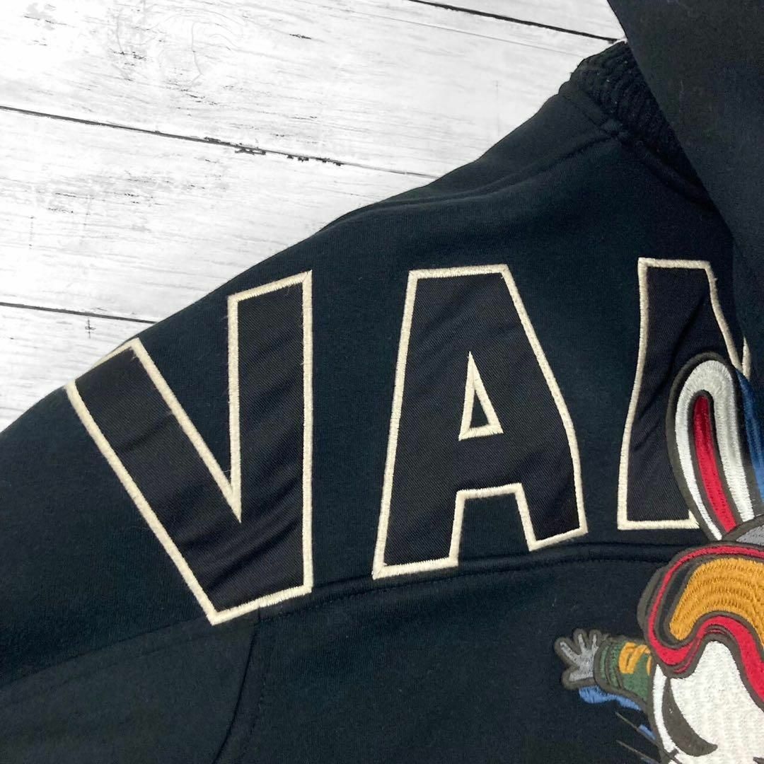 VANSON(バンソン)のバンソン デスラビット ボンディングパーカー 刺繍スタジャン XLサイズ メンズのジャケット/アウター(スタジャン)の商品写真