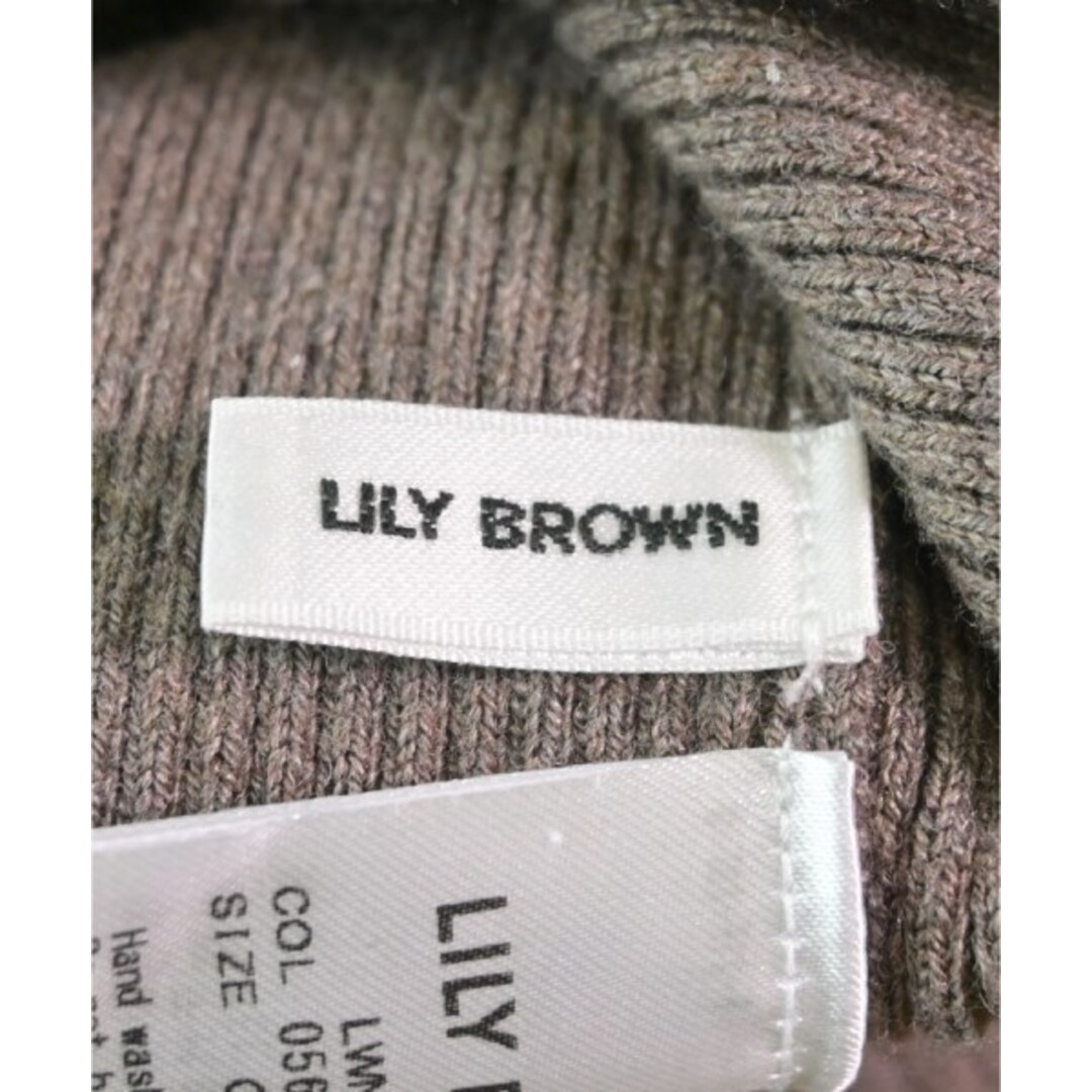 Lily Brown(リリーブラウン)のLILY BROWN リリーブラウン ニット・セーター F 茶系 【古着】【中古】 レディースのトップス(ニット/セーター)の商品写真