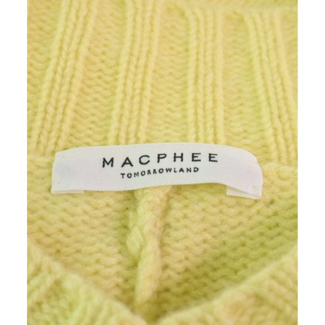 MACPHEE(マカフィー)のMACPHEE マカフィー ニット・セーター S 黄 【古着】【中古】 レディースのトップス(ニット/セーター)の商品写真