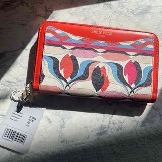 エミリオプッチ(EMILIO PUCCI)のエミリオプッチ 新品 ジップラウンド 長財布 EMILIO PUCCI オレンジ(財布)