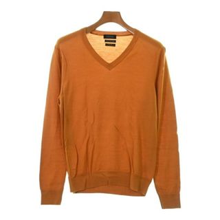 バーニーズニューヨーク(BARNEYS NEW YORK)のBARNEYS NEWYORK ニット・セーター L オレンジ 【古着】【中古】(ニット/セーター)