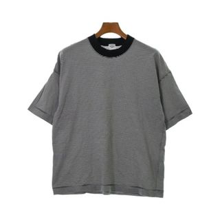 エディフィス(EDIFICE)のEDIFICE エディフィス Tシャツ・カットソー M 黒x白(ボーダー) 【古着】【中古】(Tシャツ/カットソー(半袖/袖なし))