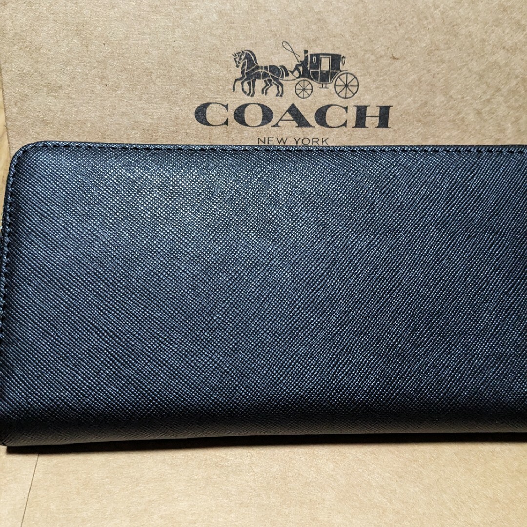 COACH(コーチ)のCOACH 長財布　ラウンドファスナーシンプル黒 メンズのファッション小物(長財布)の商品写真