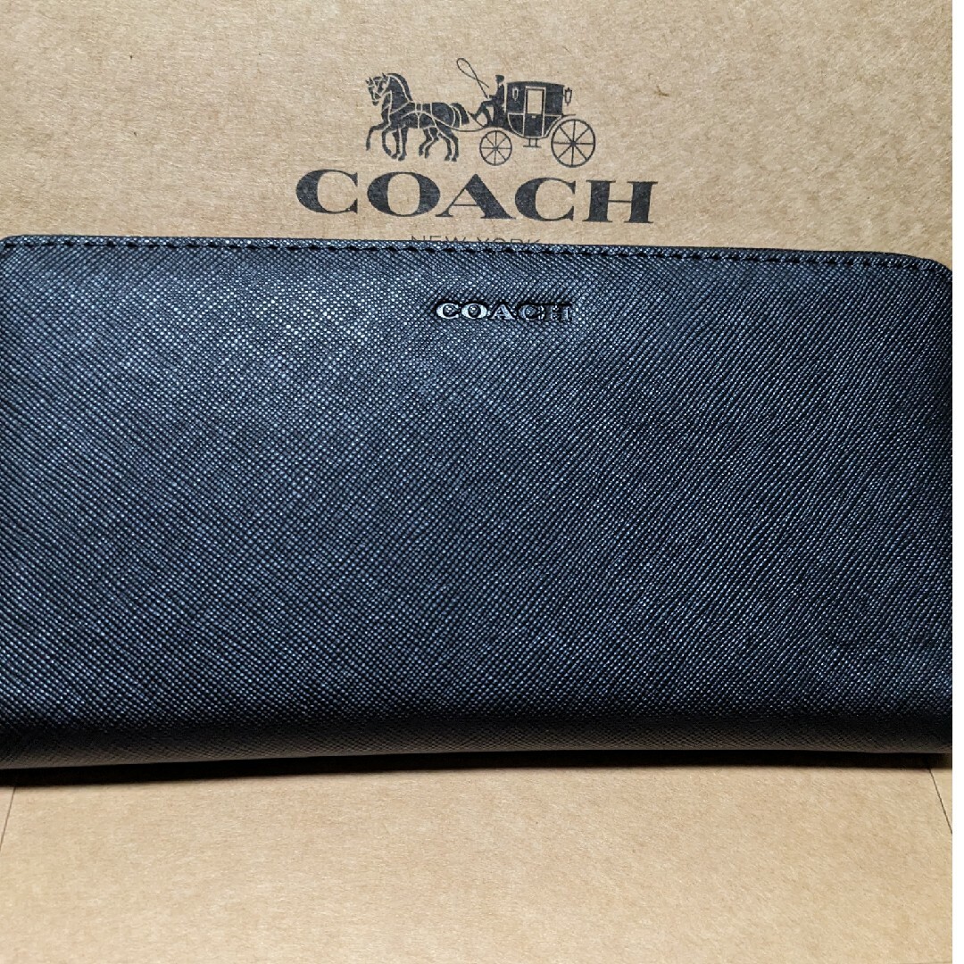 COACH(コーチ)のCOACH 長財布　ラウンドファスナーシンプル黒 メンズのファッション小物(長財布)の商品写真