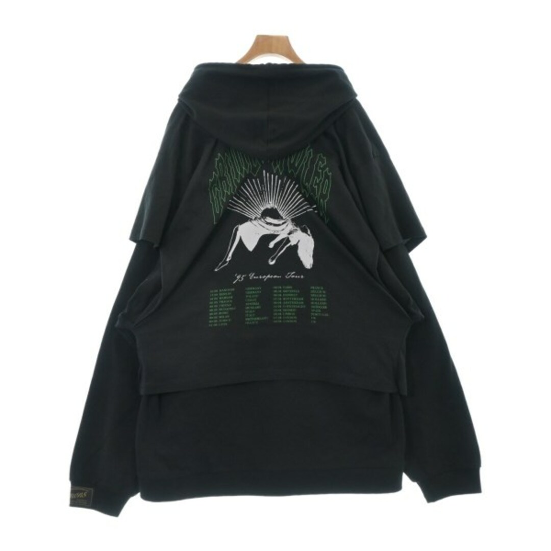 RAF SIMONS(ラフシモンズ)のRAF SIMONS ラフシモンズ パーカー S 黒 【古着】【中古】 メンズのトップス(パーカー)の商品写真