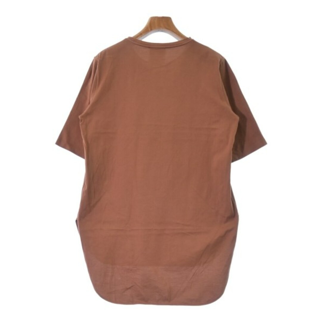 ATON(エイトン)のATON エイトン Tシャツ・カットソー 2(M位) 茶 【古着】【中古】 レディースのトップス(カットソー(半袖/袖なし))の商品写真