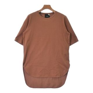 エイトン(ATON)のATON エイトン Tシャツ・カットソー 2(M位) 茶 【古着】【中古】(カットソー(半袖/袖なし))