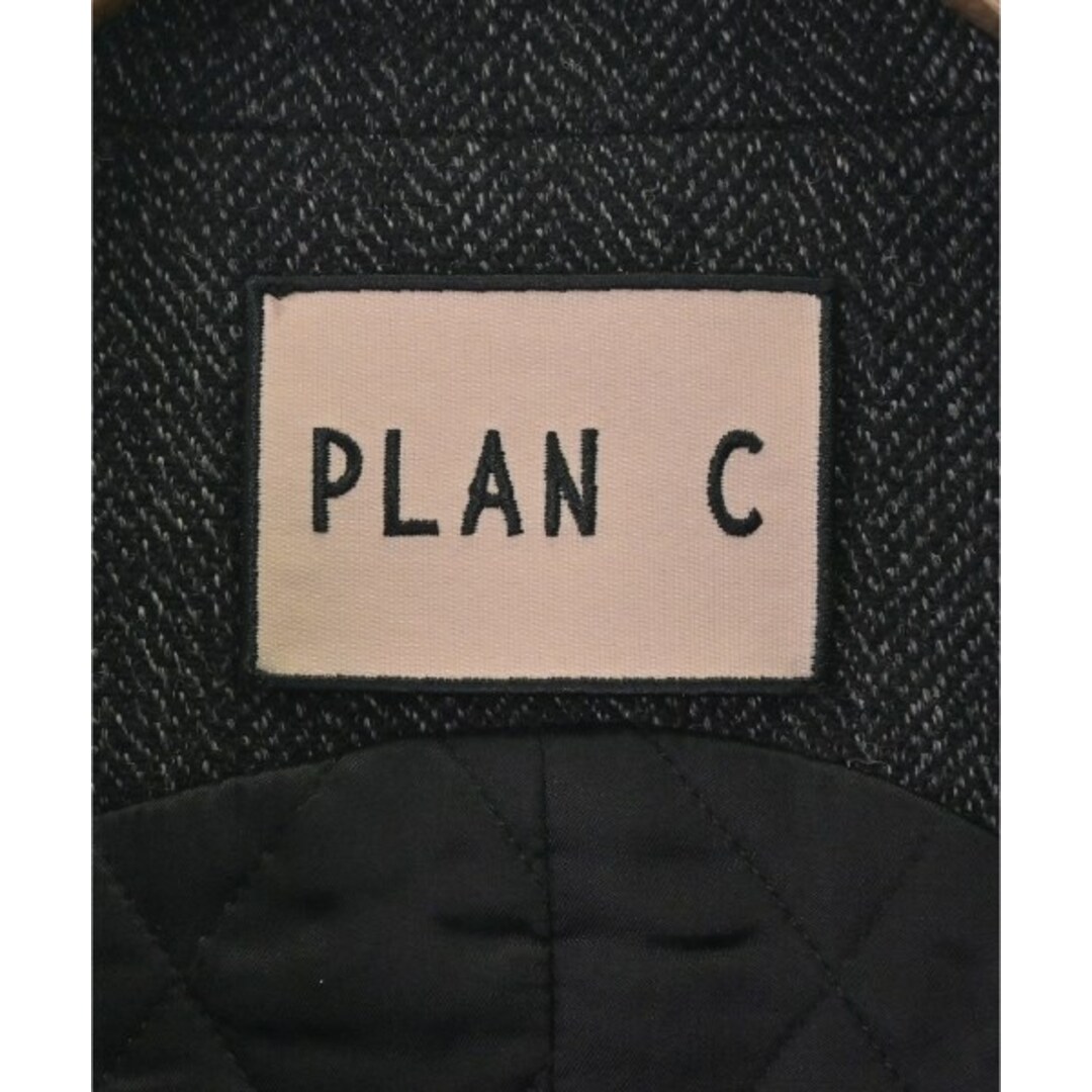 Plan C(プランシー)のPLAN C コート（その他） 36(XS位) グレーx黒(ヘリンボーン) 【古着】【中古】 レディースのジャケット/アウター(その他)の商品写真