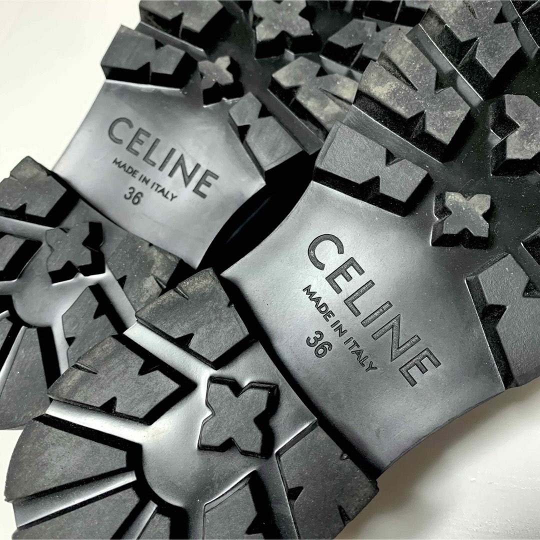 celine(セリーヌ)の国内正規品 セリーヌ CELINE トリオンフ マーガレット ローファー 36 レディースの靴/シューズ(ローファー/革靴)の商品写真
