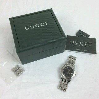 グッチ(Gucci)のGUCCI グッチ 5500M 腕時計 ブラック(腕時計(アナログ))