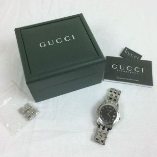 グッチ(GUCCI)のGUCCI グッチ 5500M 腕時計 ブラック(腕時計(アナログ))