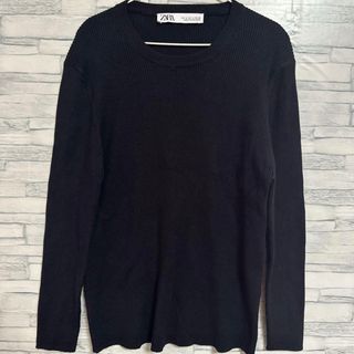 ザラ(ZARA)のZARA ザラ 長袖シャツ  Lサイズ ブラック(Tシャツ(長袖/七分))