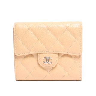 シャネル(CHANEL)のシャネル 三つ折り財布 ココマーク シルバー金具 レザー レディース(財布)