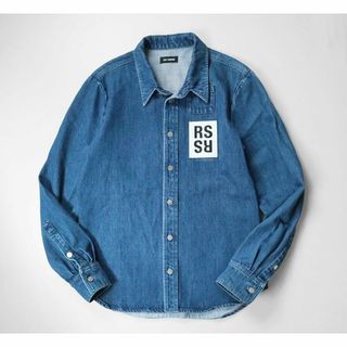 ラフシモンズ(RAF SIMONS)のRAF SIMONS デニムシャツ Sサイズ インディゴ ラフシモンズ (シャツ)