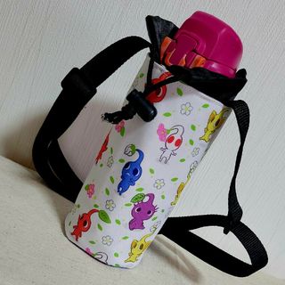 水筒カバー　保冷保温　ハンドメイド　ピクミン(水筒)