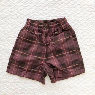 ブランシェス(Branshes)の【100cm】ブランシェス チェック柄ショートパンツ(パンツ/スパッツ)