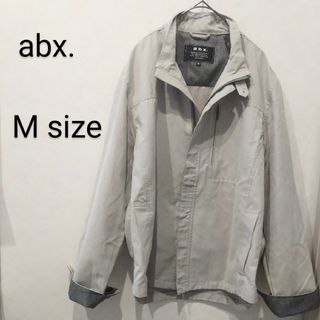 エービーエックス(abx)の【美品】abx.　裏地付きブルゾン　Mサイズ　グレー(ブルゾン)