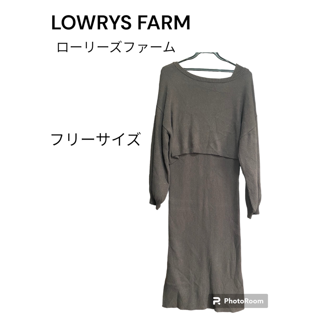 ＊LOWRYS FARM ニットワンピース＊ | フリマアプリ ラクマ