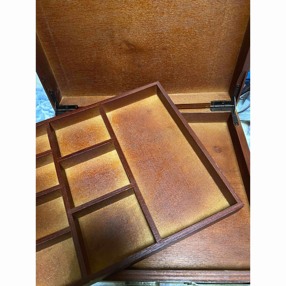 FELISSIMO(フェリシモ)のフェリシモ 木製 アンティーク風コレクションボックス 3つセット インテリア/住まい/日用品のインテリア小物(小物入れ)の商品写真