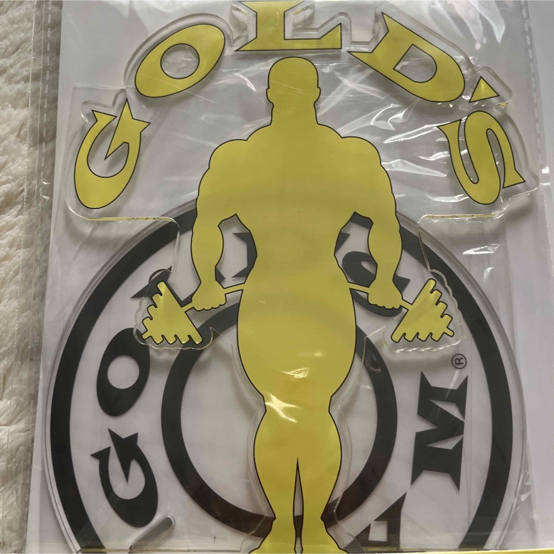 GOLD'S GYM(ゴールドジム)のゴールドジム アクリルスタンド　新品未開封 スポーツ/アウトドアのトレーニング/エクササイズ(その他)の商品写真