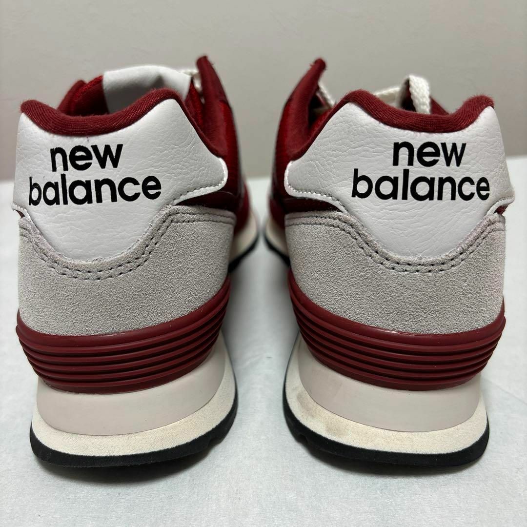 574（New Balance）(ゴーナナヨン)の新品　ニューバランス　U574WQ2 スニーカー　574 レッド　赤　26cm メンズの靴/シューズ(スニーカー)の商品写真
