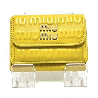 ミュウミュウ(miumiu)のミュウミュウ 3つ折り財布 - SMH021 レザー(財布)