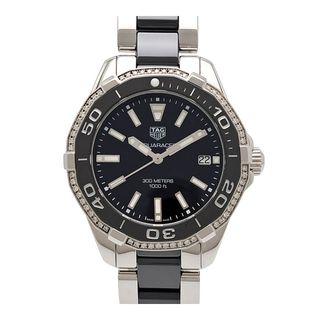 タグホイヤー(TAG Heuer)のタグホイヤー アクアレーサー スティールセラミック ベゼルダイヤモンド WAY131G.BA0913 クオーツ ステンレススティール/セラミック レディース ボーイズ TAG HEUER 【中古】 【時計】(腕時計(アナログ))