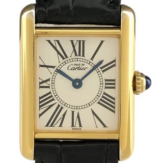 カルティエ(Cartier)のカルティエ マスト タンク オパラン SM ヴェルメイユ 5057001 レディース 【中古】(腕時計)