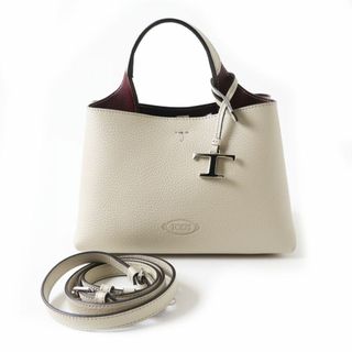 【美品】TOD'S トッズ チェーン トートバッグ ショルダーバッグ グレージュ