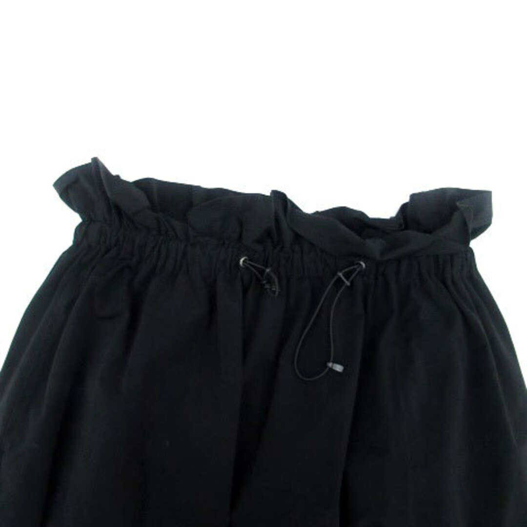 Ne-net(ネネット)のネネット Ne-net フレアスカート ロング丈 2 黒 ブラック レディースのスカート(ひざ丈スカート)の商品写真
