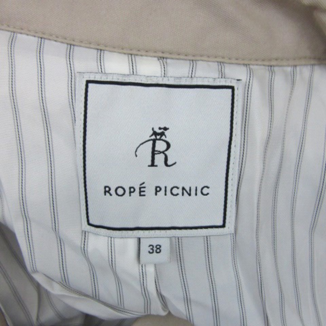 Rope' Picnic(ロペピクニック)のロペピクニック トレンチコート スプリングコート ショート丈 38 ベージュ レディースのジャケット/アウター(トレンチコート)の商品写真