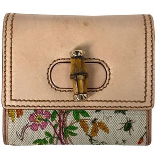 グッチ(Gucci)のグッチ バンブー 三つ折り 財布 レディース 【中古】(財布)