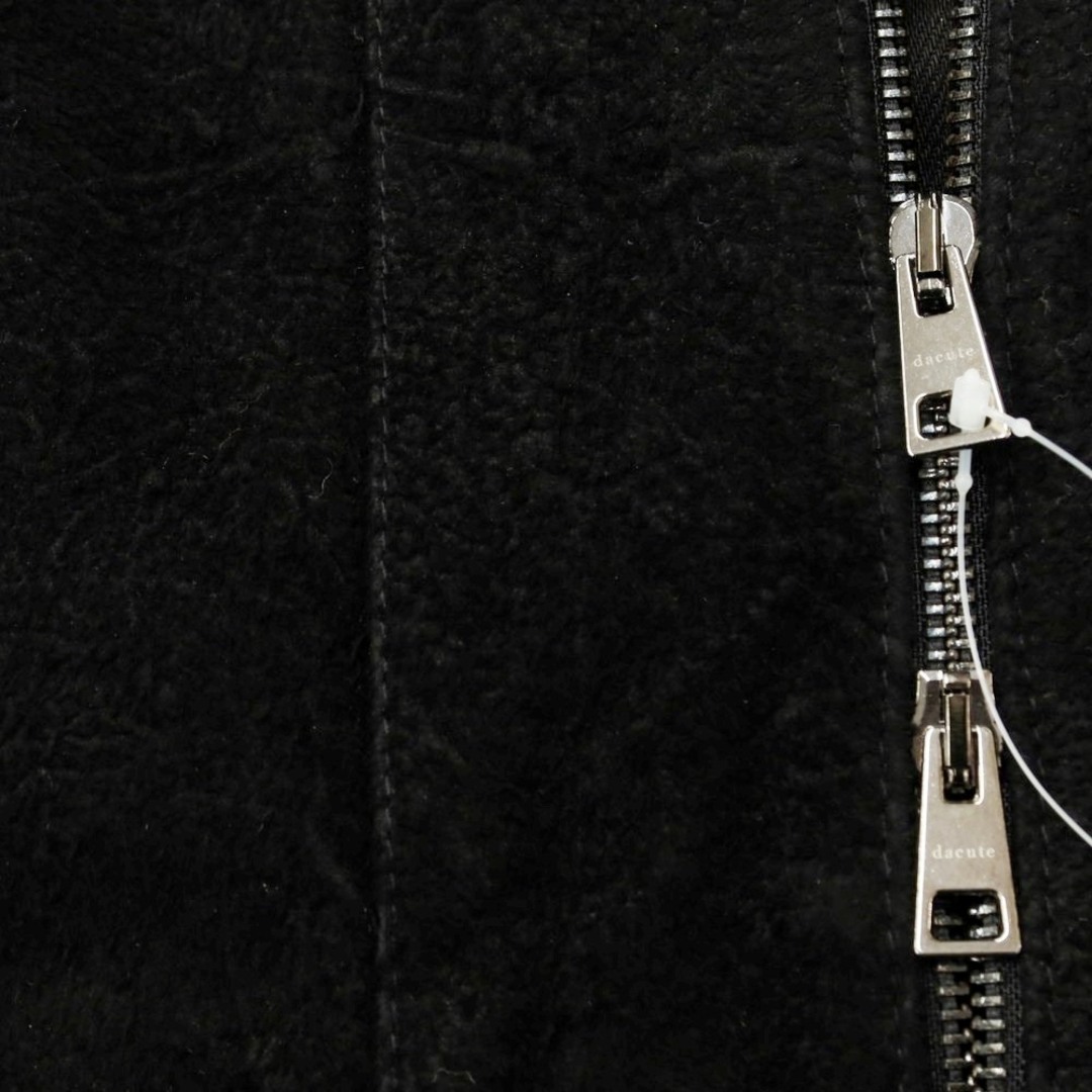 【中古】ダクテ DACUTE シープスエード ライダースジャケット ブラック【サイズ52】【メンズ】 メンズのジャケット/アウター(レザージャケット)の商品写真