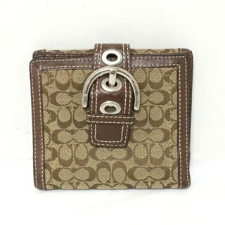 コーチ(COACH)のコーチ Wホック財布 ミニシグネチャー柄(財布)