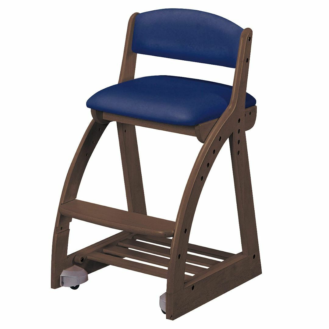 【色: WTNB】KOIZUMI(コイズミ学習机) 学習椅子 WT/ネイビー サ インテリア/住まい/日用品の収納家具(その他)の商品写真