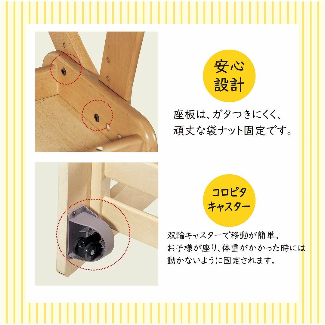 【色: WTNB】KOIZUMI(コイズミ学習机) 学習椅子 WT/ネイビー サ インテリア/住まい/日用品の収納家具(その他)の商品写真