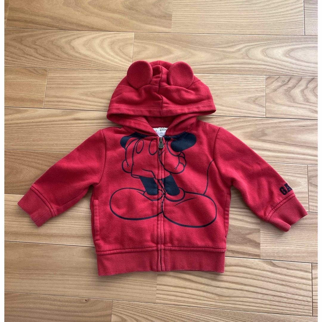 babyGAP(ベビーギャップ)の《 値下げ！》 baby GAP ミッキーパーカー キッズ/ベビー/マタニティのキッズ服男の子用(90cm~)(ジャケット/上着)の商品写真