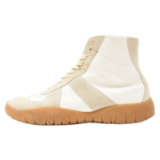 マルタンマルジェラ(Maison Martin Margiela)のMaison Margiela メゾンマルジェラ 17AW Tabi German Trainer High Cut S37WS0337 タビ ジャーマントレーナー ハイカットスニーカー ベージュ(スニーカー)