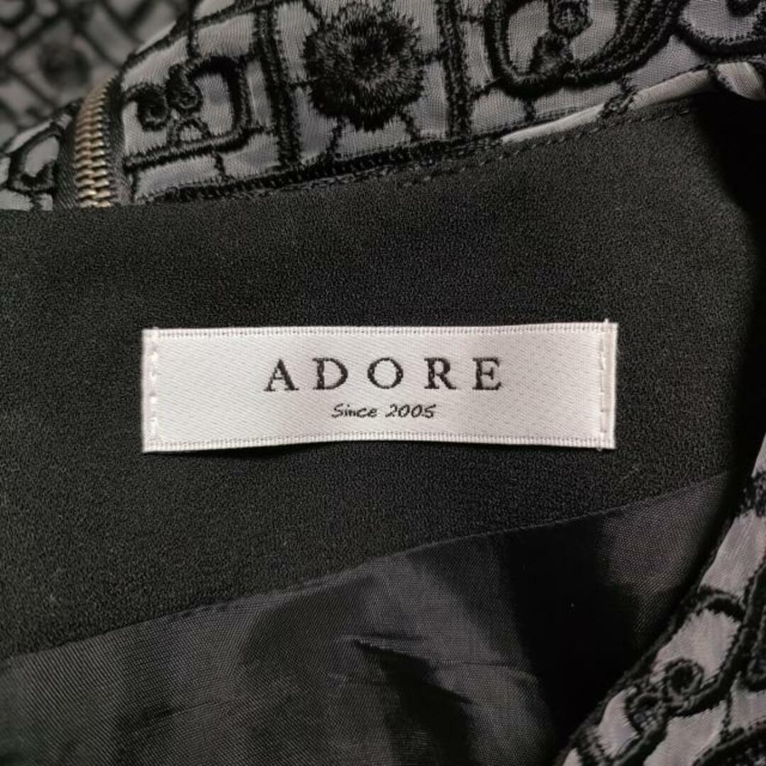 ADORE(アドーア)のアドーア ワンピース サイズ38 M - 黒×白 レディースのワンピース(その他)の商品写真