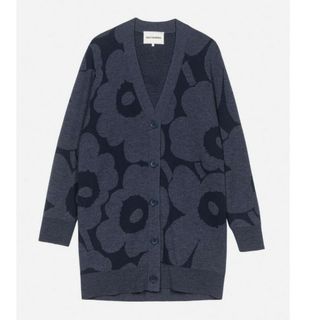 マリメッコ(marimekko)の新品　Kadmium Unikko ニットカーディガン　ウニッコ　マリメッコ(ニット/セーター)