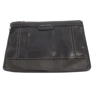 JIMMY CHOO ジミーチュウ Studded Clutch Bag スタッズクラッチバッグ ブラック