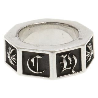 クロムハーツ(Chrome Hearts)のCHROME HEARTS クロムハーツ ALPHABET BLOCK RING アルファベットブロックリング シルバーリング シルバー【国内購入レシートコピー付き】(リング(指輪))