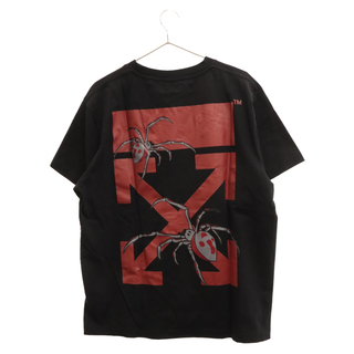 オフホワイト(OFF-WHITE)のOFF-WHITE オフホワイト 20SS Arachno Arrow Double Sleeve S/S Tee OMAA038S20185001 アラクノアローカットソー 半袖Tシャツ ブラック(Tシャツ/カットソー(半袖/袖なし))