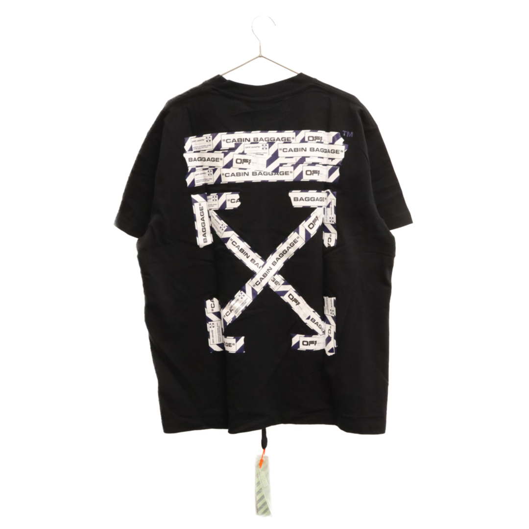 71センチ身幅OFF-WHITE オフホワイト 20SS AIRPORT TAPE ARROWS S/S OVER TEE OMAA038S20185003 エアポートテープ 半袖Tシャツ カットソー ブラック