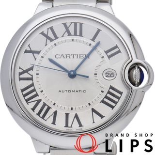 カルティエ(Cartier)のカルティエ バロン ブルー ウォッチ 42mm LM オートマチック Ballon Bleu Automatic 42mm W69012Z4 箱 保証書 SS メンズ時計 シルバー 仕上げ済 美品 【中古】(その他)