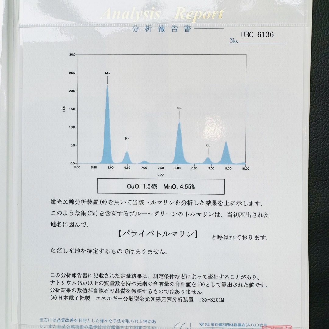 ブラジル産☆PTパライバトルマリンリングPL:0.35ct D:0.26ct レディースのアクセサリー(リング(指輪))の商品写真