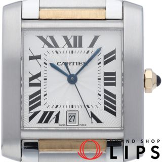 カルティエ(Cartier)のカルティエ タンク フランセーズ ウォッチ LM オートマチック コンビ Tank Francaise LM W51005Q4 K18YG/SS メンズ時計 シルバー 仕上げ済 美品 【中古】(その他)