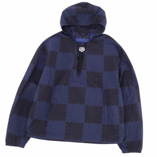 ルイヴィトン(LOUIS VUITTON)の極美品 ルイヴィトン LOUIS VUITTON ジャケット NIGO 22SS ジャイアントダミエレース ウインドブレーカー ナイロン アウター メンズ イタリア製 50(M相当) ネイビー/ブラック(その他)