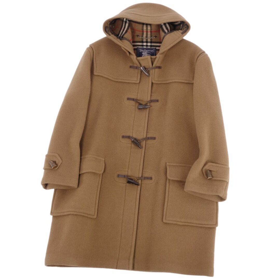 BURBERRY(バーバリー)の美品 Vintage バーバリー Burberrys コート 英国製 ダッフルコート ウール 裏チェック アウター レディース 12(XL相当) ブラウン レディースのジャケット/アウター(その他)の商品写真