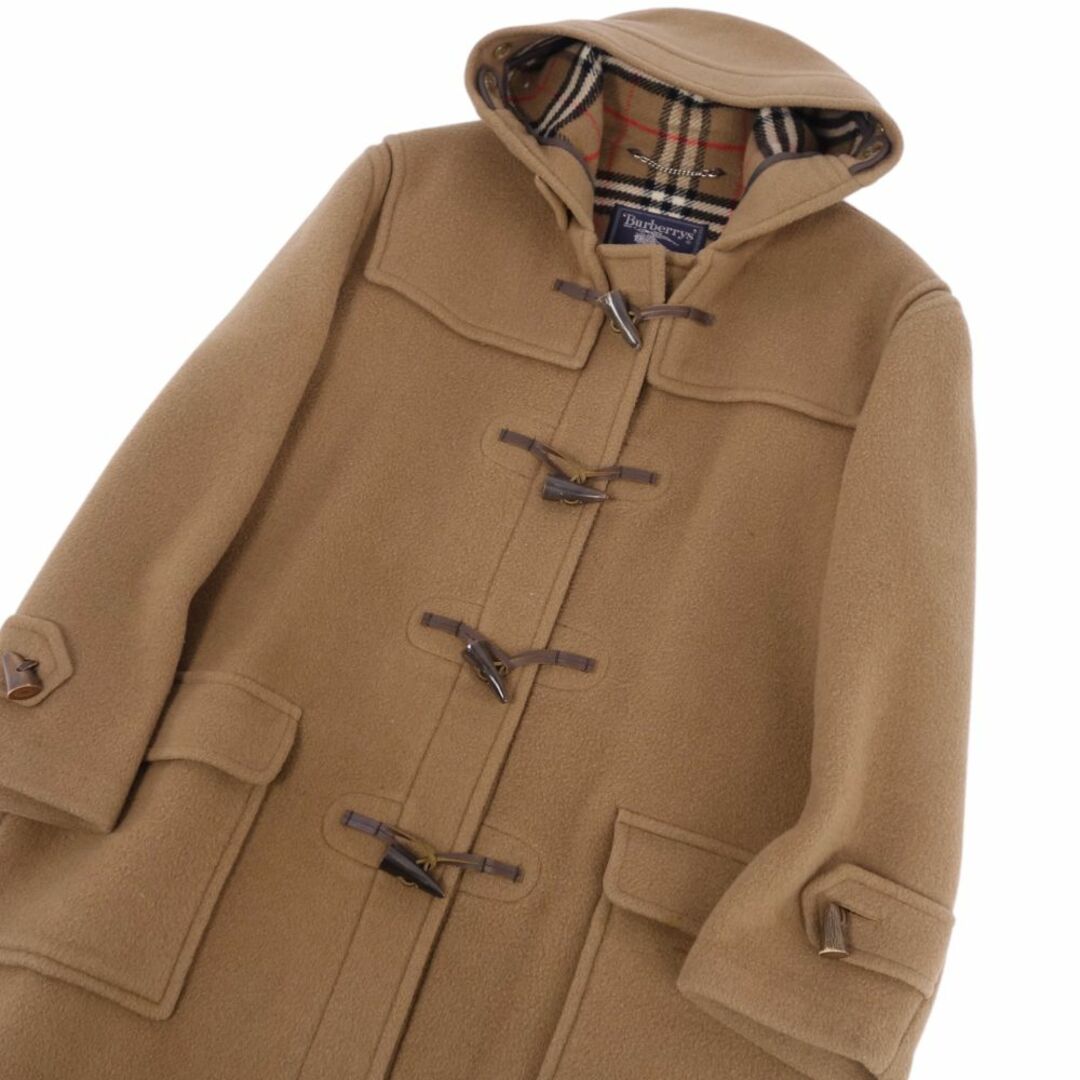 BURBERRY(バーバリー)の美品 Vintage バーバリー Burberrys コート 英国製 ダッフルコート ウール 裏チェック アウター レディース 12(XL相当) ブラウン レディースのジャケット/アウター(その他)の商品写真